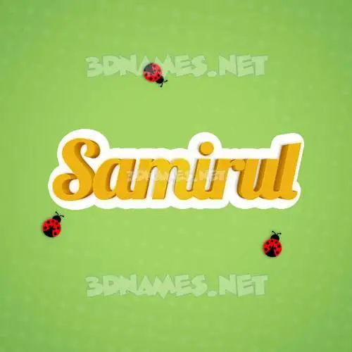 samirul in Ladybugs style - 3D name wallpaper samirul in Ladybugs style - 3D name wallpaper