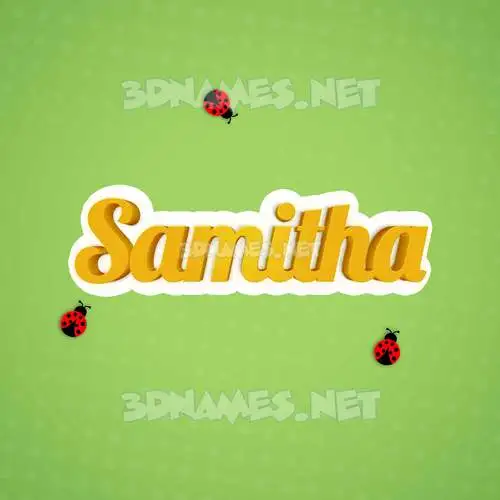 samitha in Ladybugs style - 3D name wallpaper samitha in Ladybugs style - 3D name wallpaper