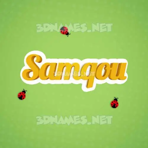 samqou in Ladybugs style - 3D name wallpaper samqou in Ladybugs style - 3D name wallpaper