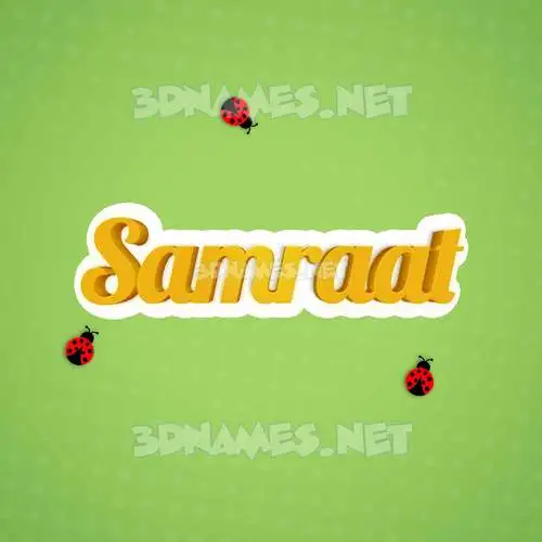 samraat in Ladybugs style - 3D name wallpaper samraat in Ladybugs style - 3D name wallpaper