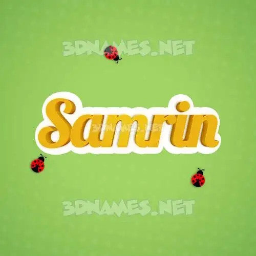 samrin in Ladybugs style - 3D name wallpaper samrin in Ladybugs style - 3D name wallpaper