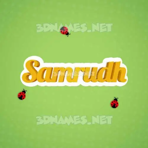 samrudh in Ladybugs style - 3D name wallpaper samrudh in Ladybugs style - 3D name wallpaper