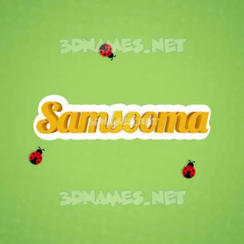 samsooma in Ladybugs style - 3D name wallpaper samsooma in Ladybugs style - 3D name wallpaper
