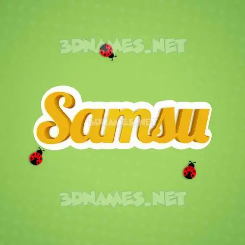 samsu in Ladybugs style - 3D name wallpaper samsu in Ladybugs style - 3D name wallpaper