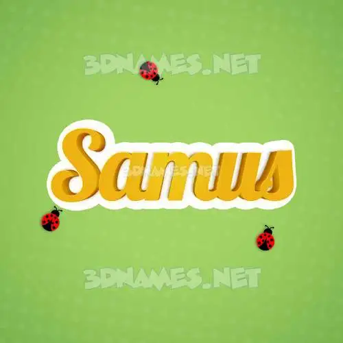 samus in Ladybugs style - 3D name wallpaper samus in Ladybugs style - 3D name wallpaper