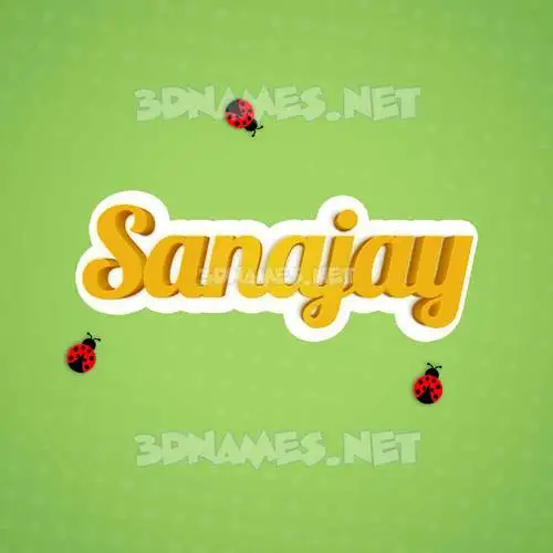 sanajay in Ladybugs style - 3D name wallpaper sanajay in Ladybugs style - 3D name wallpaper