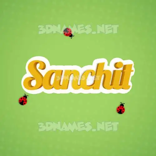 sanchit in Ladybugs style - 3D name wallpaper sanchit in Ladybugs style - 3D name wallpaper