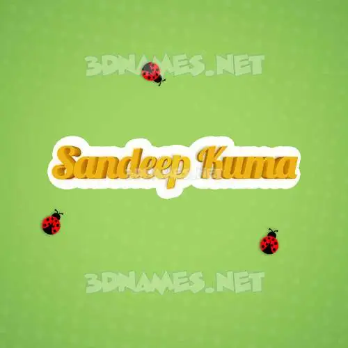 sandeep kuma in Ladybugs style - 3D name wallpaper sandeep kuma in Ladybugs style - 3D name wallpaper