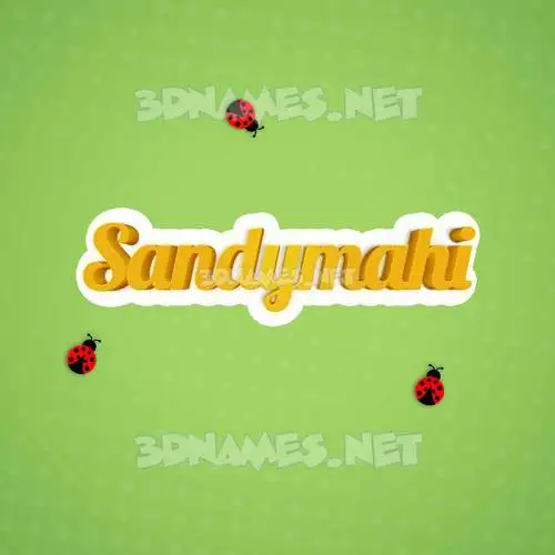 sandymahi in Ladybugs style - 3D name wallpaper sandymahi in Ladybugs style - 3D name wallpaper