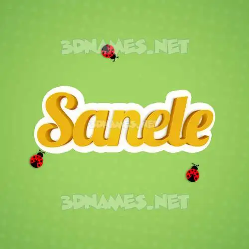 sanele in Ladybugs style - 3D name wallpaper sanele in Ladybugs style - 3D name wallpaper