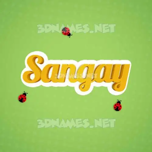 sangay in Ladybugs style - 3D name wallpaper sangay in Ladybugs style - 3D name wallpaper