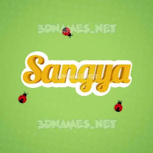 sangya in Ladybugs style - 3D name wallpaper sangya in Ladybugs style - 3D name wallpaper
