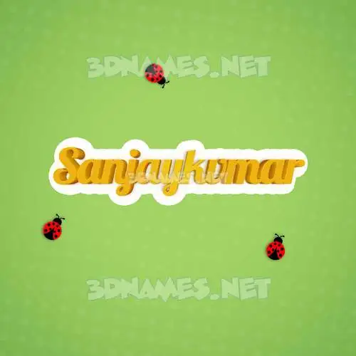 sanjaykvmar in Ladybugs style - 3D name wallpaper sanjaykvmar in Ladybugs style - 3D name wallpaper