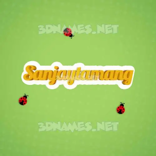 sanjaytamang in Ladybugs style - 3D name wallpaper sanjaytamang in Ladybugs style - 3D name wallpaper