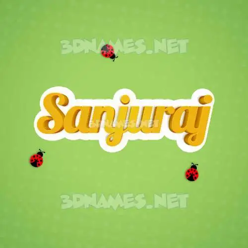 sanjuraj in Ladybugs style - 3D name wallpaper sanjuraj in Ladybugs style - 3D name wallpaper