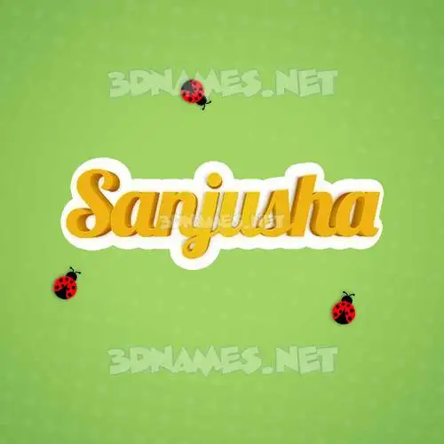 sanjusha in Ladybugs style - 3D name wallpaper sanjusha in Ladybugs style - 3D name wallpaper
