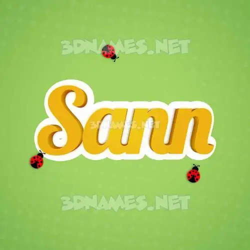 sann in Ladybugs style - 3D name wallpaper sann in Ladybugs style - 3D name wallpaper