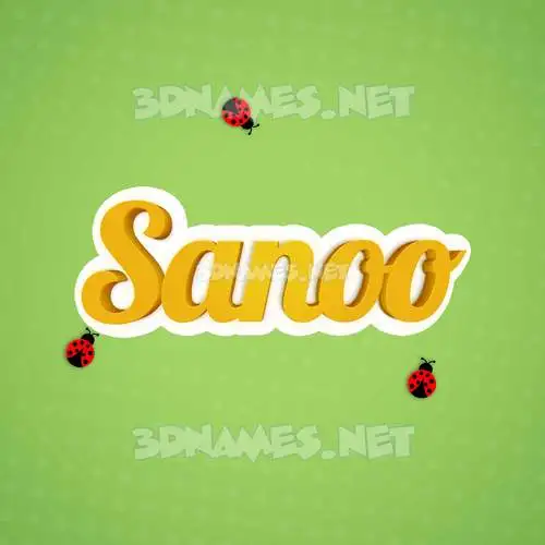 sanoo in Ladybugs style - 3D name wallpaper sanoo in Ladybugs style - 3D name wallpaper