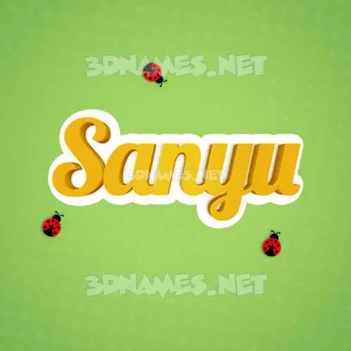 sanyu in Ladybugs style - 3D name wallpaper sanyu in Ladybugs style - 3D name wallpaper