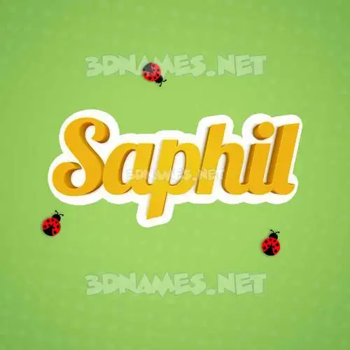 saphil in Ladybugs style - 3D name wallpaper saphil in Ladybugs style - 3D name wallpaper
