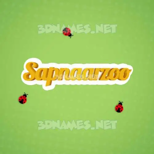 sapnaarzoo in Ladybugs style - 3D name wallpaper sapnaarzoo in Ladybugs style - 3D name wallpaper