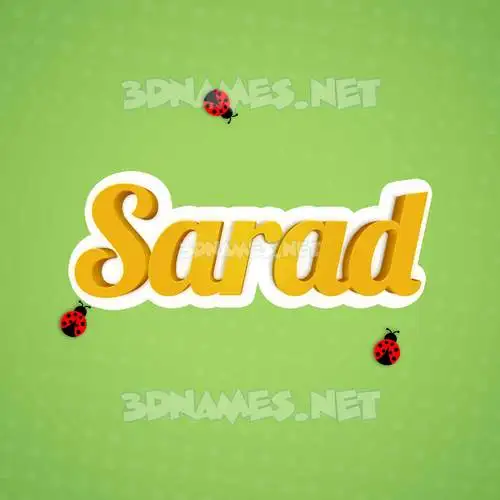 sarad in Ladybugs style - 3D name wallpaper