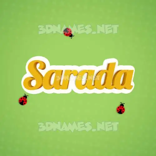 sarada in Ladybugs style - 3D name wallpaper sarada in Ladybugs style - 3D name wallpaper