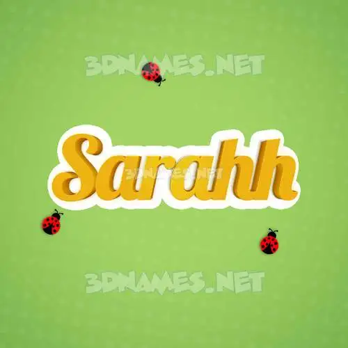 sarahh in Ladybugs style - 3D name wallpaper sarahh in Ladybugs style - 3D name wallpaper