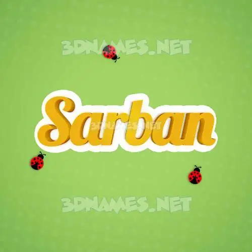 sarban in Ladybugs style - 3D name wallpaper sarban in Ladybugs style - 3D name wallpaper