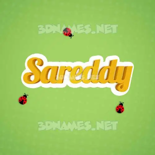 sareddy in Ladybugs style - 3D name wallpaper sareddy in Ladybugs style - 3D name wallpaper