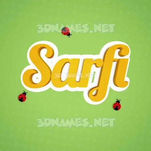 sarfi in Ladybugs style - 3D name wallpaper sarfi in Ladybugs style - 3D name wallpaper