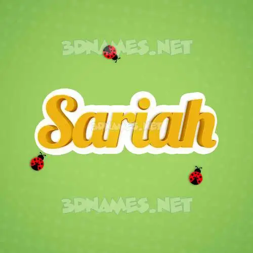 sariah in Ladybugs style - 3D name wallpaper sariah in Ladybugs style - 3D name wallpaper