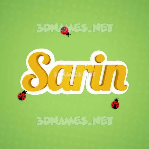 sarin in Ladybugs style - 3D name wallpaper sarin in Ladybugs style - 3D name wallpaper