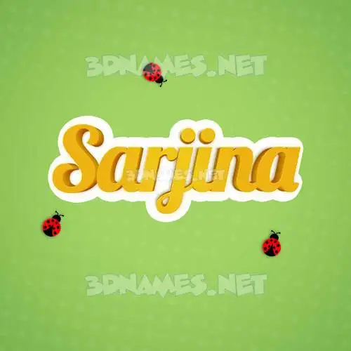 sarjina in Ladybugs style - 3D name wallpaper sarjina in Ladybugs style - 3D name wallpaper