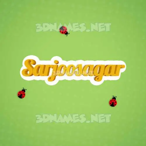 sarjoosagar in Ladybugs style - 3D name wallpaper sarjoosagar in Ladybugs style - 3D name wallpaper