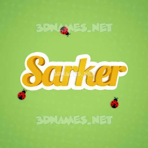 sarker in Ladybugs style - 3D name wallpaper sarker in Ladybugs style - 3D name wallpaper