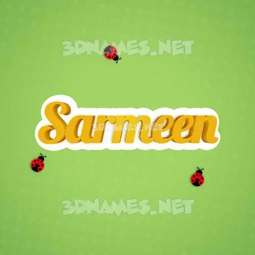 sarmeen in Ladybugs style - 3D name wallpaper sarmeen in Ladybugs style - 3D name wallpaper