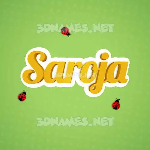 saroja in Ladybugs style - 3D name wallpaper saroja in Ladybugs style - 3D name wallpaper