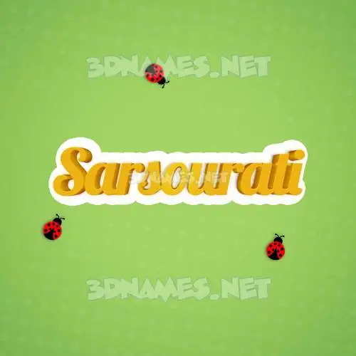 sarsourati in Ladybugs style - 3D name wallpaper sarsourati in Ladybugs style - 3D name wallpaper