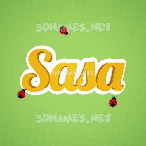 sasa in Ladybugs style - 3D name wallpaper sasa in Ladybugs style - 3D name wallpaper