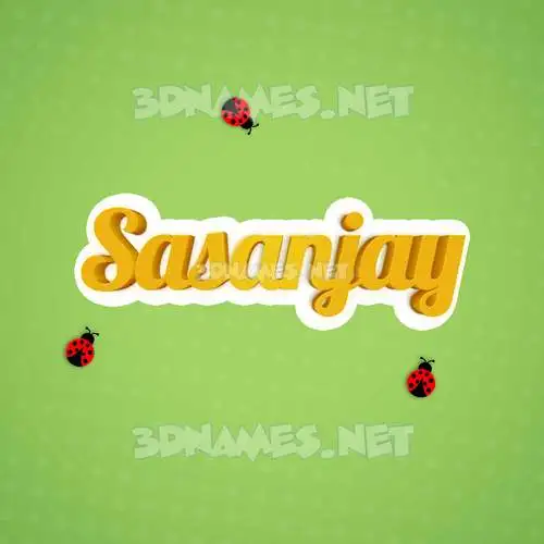 sasanjay in Ladybugs style - 3D name wallpaper sasanjay in Ladybugs style - 3D name wallpaper