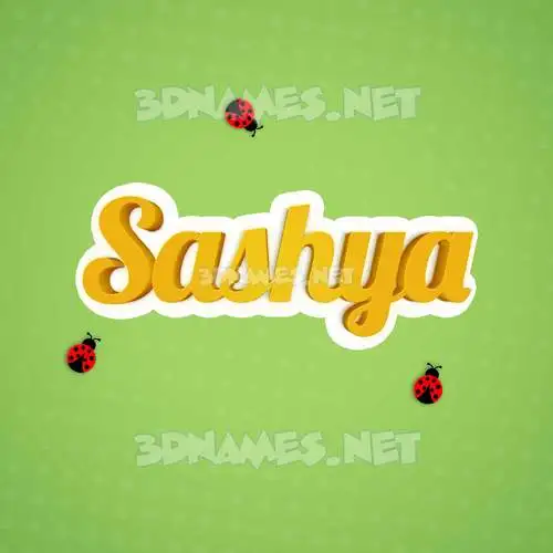 sashya in Ladybugs style - 3D name wallpaper sashya in Ladybugs style - 3D name wallpaper