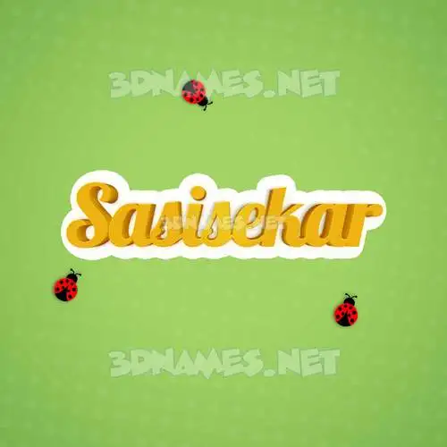 sasisekar in Ladybugs style - 3D name wallpaper sasisekar in Ladybugs style - 3D name wallpaper