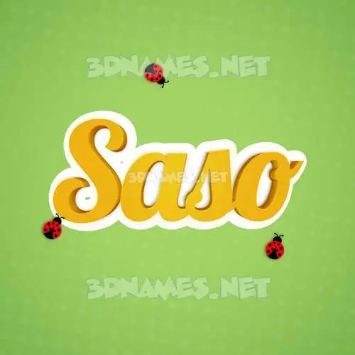 saso in Ladybugs style - 3D name wallpaper saso in Ladybugs style - 3D name wallpaper