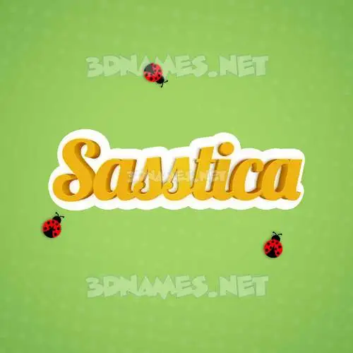 sasstica in Ladybugs style - 3D name wallpaper sasstica in Ladybugs style - 3D name wallpaper