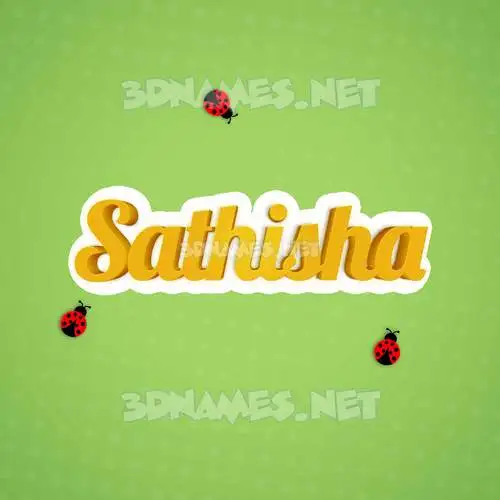 sathisha in Ladybugs style - 3D name wallpaper sathisha in Ladybugs style - 3D name wallpaper