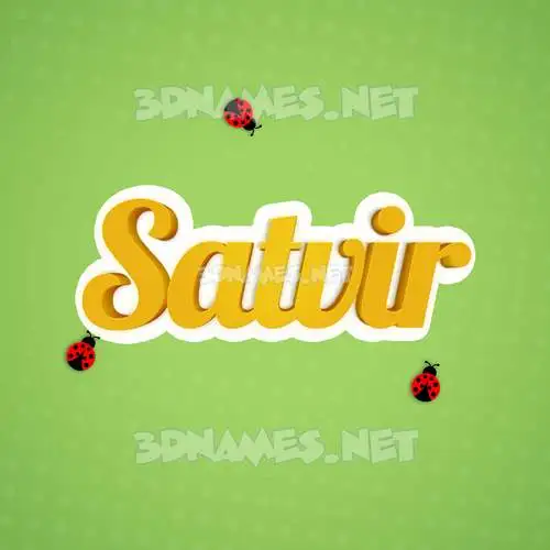 satvir in Ladybugs style - 3D name wallpaper satvir in Ladybugs style - 3D name wallpaper