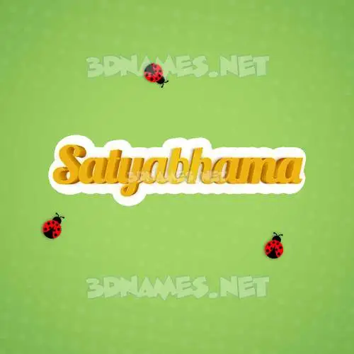 satyabhama in Ladybugs style - 3D name wallpaper satyabhama in Ladybugs style - 3D name wallpaper