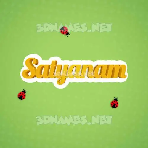 satyanam in Ladybugs style - 3D name wallpaper satyanam in Ladybugs style - 3D name wallpaper