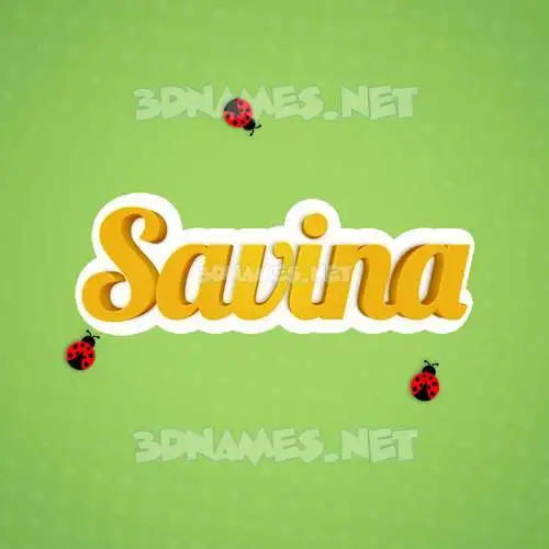 savina in Ladybugs style - 3D name wallpaper savina in Ladybugs style - 3D name wallpaper